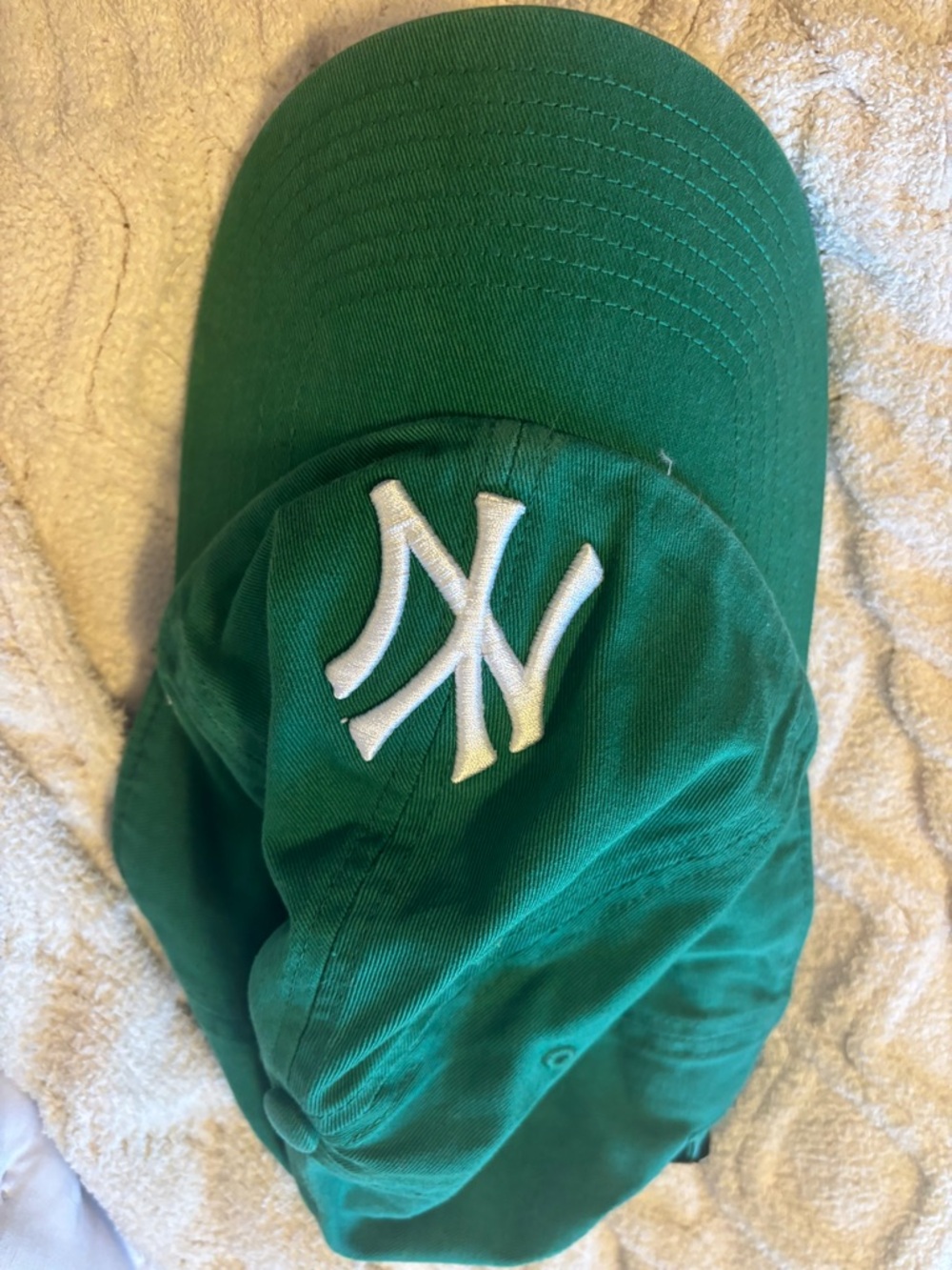 Green NY Embroidered Baseball Cap